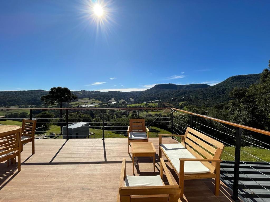 Casa Por Do Sol Com Banheira De Hidromassagem Villa Urubici Eksteriør billede